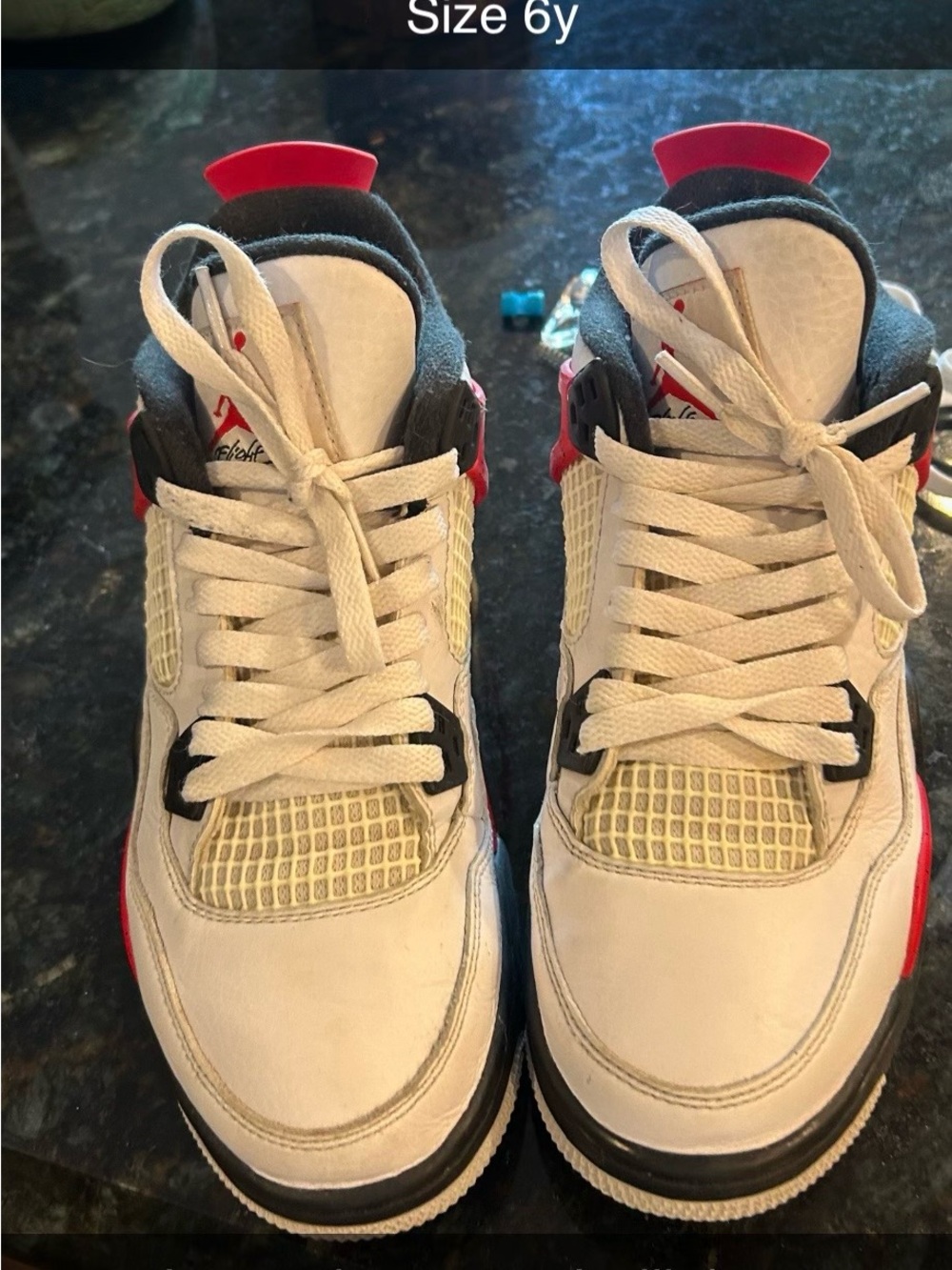 Jordan White Red Black Retro Basketball Sneakers